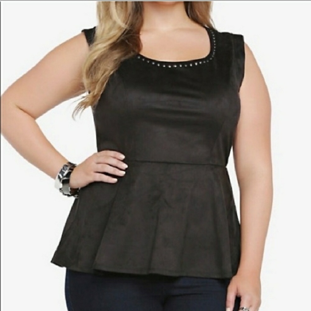 ❤️Torrid❤️ Studded Peplum Top 4x bnwt